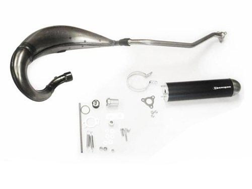 Tecnigas E-Nox Steel Uitlaat Blank + Aluminium Demper Aprilia SX 50 2006-2010 / Derbi Senda X-Race/X-Treme/DRD 2000-2013 / Gilera RCR 50/SMT 50