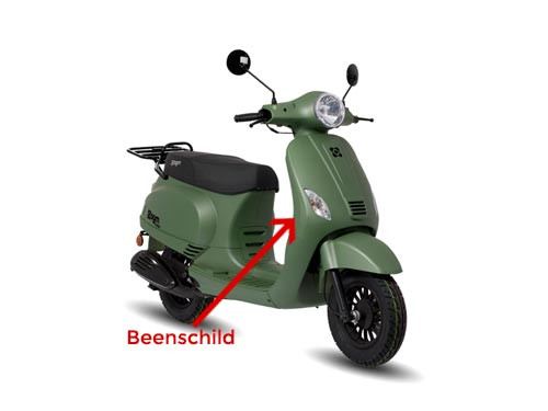 Beenschild Mat Groen AGM VX50/VX50S