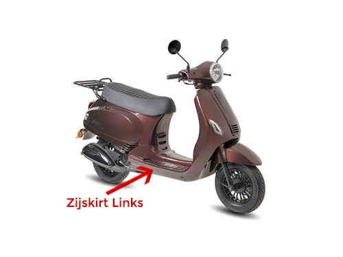 Zijskirt Links Bruin AGM VX50/VX50S