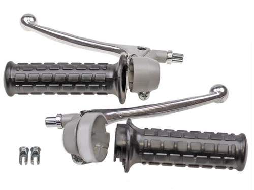 Hendel Set Classic Links+Rechts Grijs/Zwart Universeel