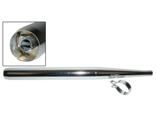 Uitlaat Model Fluit 60mm 26mm Chroom Zundapp