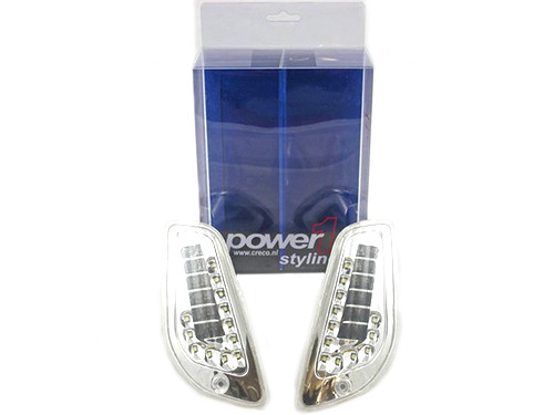 Power One Knipperlicht Set Voor + Dagrijverlichting Led Vespa LX/LXV/S