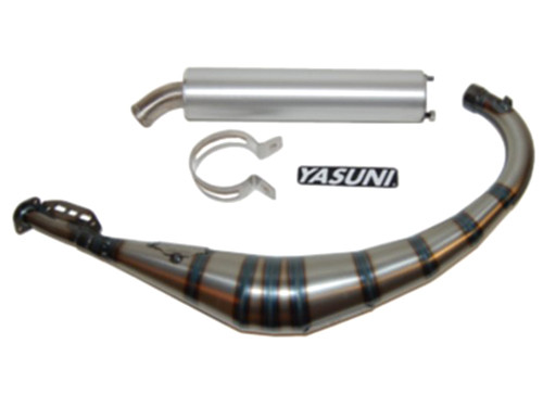 Yasuni R2 Uitlaat Blank + Aluminium Demper Derbi / Minarelli AM6