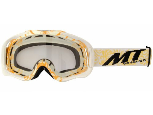 MT Bril Cross Pro II Wit/Goud