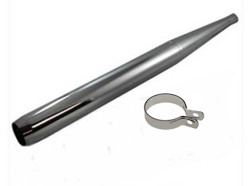 Uitlaat Model Fluit 60mm 28mm Chroom Zundapp
