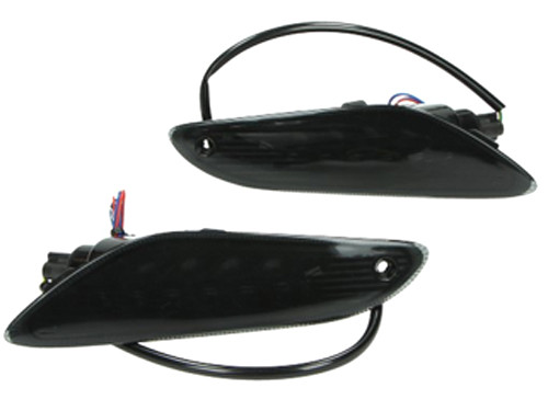 Knipperlicht Set Led + Dagrijverlichting Led Donker Smoke Achter Vespa Primavera/Sprint