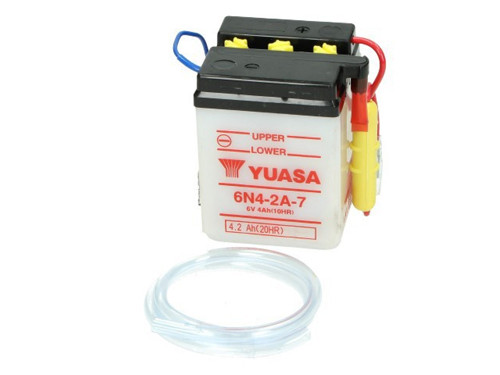 Yuasa Accu 6N4-2A-7 Honda MT 50/MT 80/MB 50/MB 80