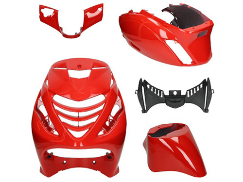 Plaatwerk Set Model SP 5-Delig Ferrari Glans Rood Piaggio Zip