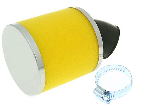 Luchtfilter Rond 28/35mm 45Gr. Geel