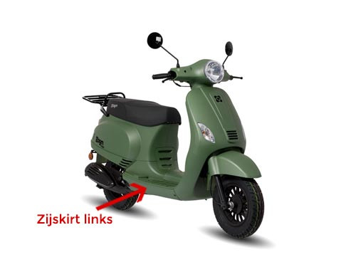Zijskirt Links Mat Groen AGM VX50/VX50S
