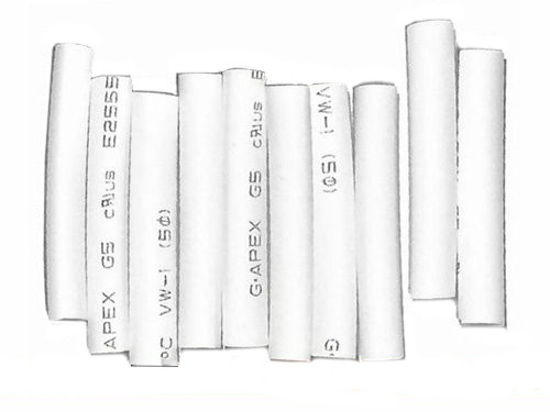 Krimpkous 5.0x40mm Wit 10 Stuks