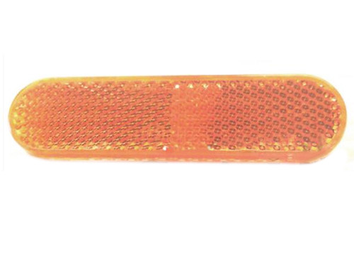 Reflector Rechthoek Ronde Hoeken 96x24mm Oranje Plak Universeel