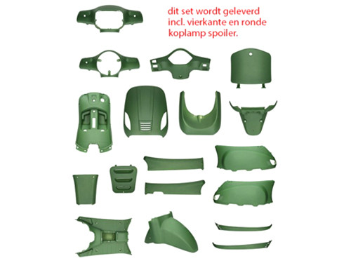 Plaatwerk Set 17-Delig Leger Groen China LX