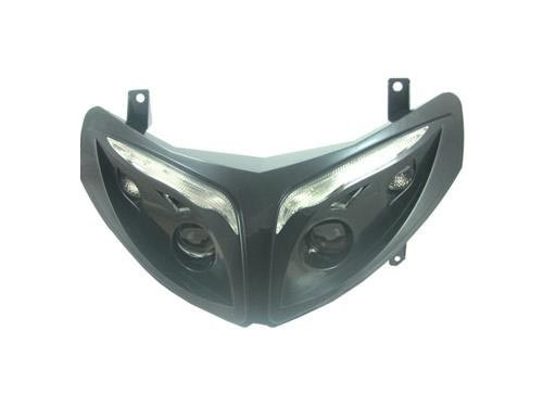 Koplamp Unit Zwart + Led Knipperlichten Peugeot Speedfight 2