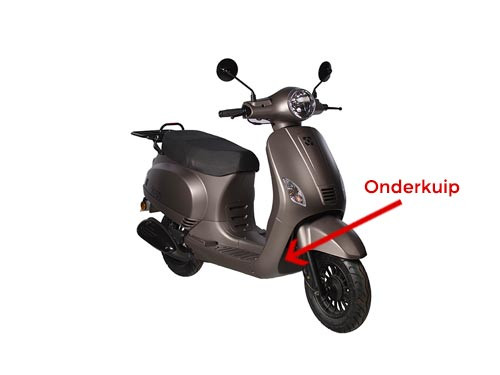 Onderkuip Voorzijde Titanium AGM VX50/VX50S