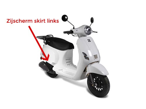 Zijscherm Skirt Links Wit AGM VX50/VX50S