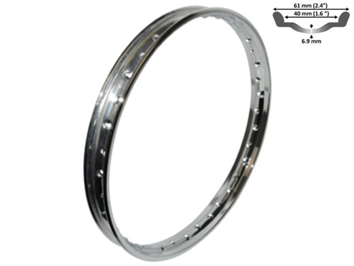 Velg Spaak 1.60x21inch Universeel Chroom