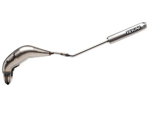 Yasuni Cross Uitlaat Blank + Demper Max Aluminium Derbi Senda X-Race/X-Treme/DRD 2000-2021