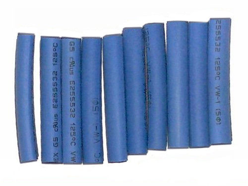 Krimpkous 2.0x40mm Blauw 10 Stuks
