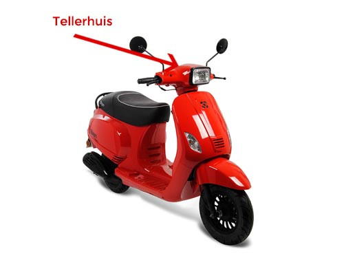 Tellerhuis Vierkant Rood AGM VX50S