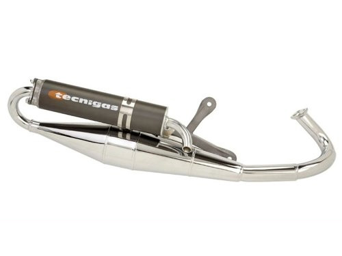 Tecnigas Next R Uitlaat Chroom + Zwarte Demper Peugeot Buxy 1998>/Elyseo/Elystar/Looxor/Speedfight 1/Speedfight 2/Squab/TKR/Trekker/Viva City/Zenith 1998>