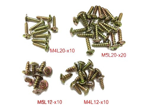 Parker Set M4/M5 12/20mm 50-Delig Verzonken