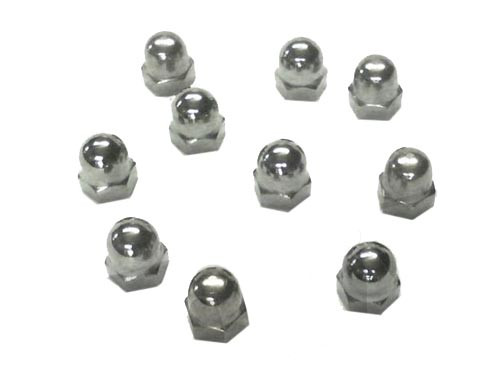 MOER M  6 x 1.00 DOPMOER CHROOM 10stuks