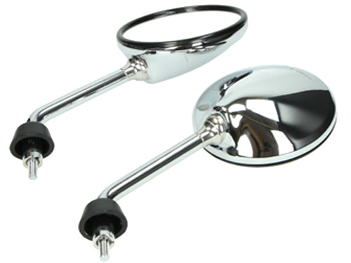 Spiegel Set Origineel Model Kort Chroom Vespa GTS/LX/LXV