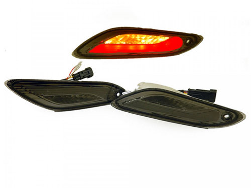 Power One Knipperlicht Set Achter + Dagrijverlichting Tube Titanium Vespa Primavera/Sprint