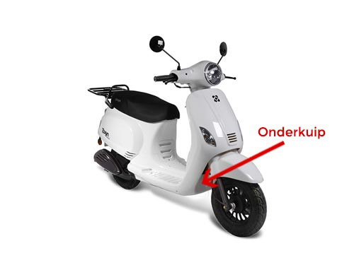 Onderkuip Voorzijde Wit AGM VX50/VX50S