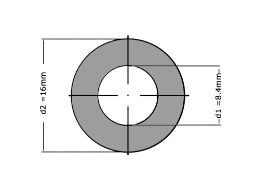Sluitring DIN 125A M8 Verzinkt