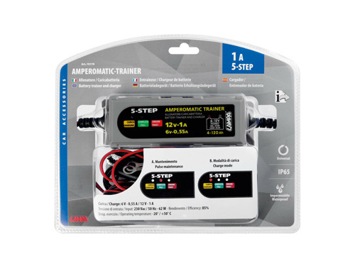 Lampa Acculader 12V 1A / 6V 0.55A Universeel