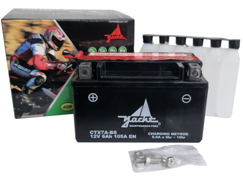 Yacht Accu YTX7A-BS + Zuurpakket China 4T