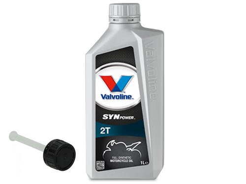 Valvoline SynPower 2T Olie + Vultuit Full-Synthetisch Fles 1L