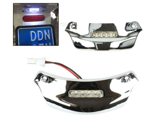 Led Verlichting Kentekenplaat Chroom Vespa Primavera/Sprint