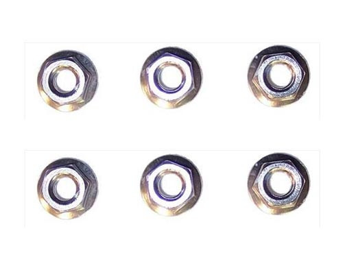 Zeskantmoer Set Aluminium Zilver