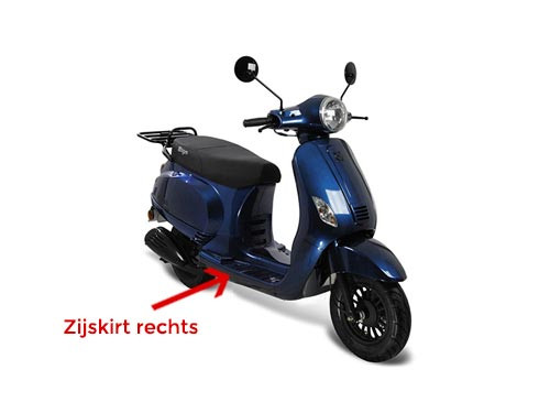 Zijskirt Rechts Donker Blauw AGM VX50/VX50S