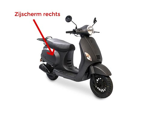 Zijscherm Rechts Mat Grijs AGM VX50/VX50S