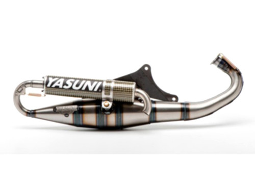 Yasuni Carrera C16 Uitlaat Blank + Kevlar Demper Piaggio 2T