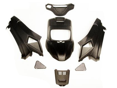 Plaatwerk Set Mat Zwart Yamaha BWS 2004