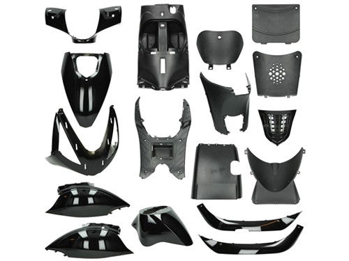 Plaatwerk Set Zwart 17-Delig China Zip