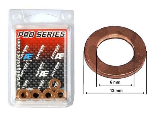 Koperen Ring Rood 6x12mm Universeel