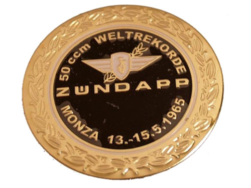 Sticker Logo Rond Zwart/Goud Zundapp Monza