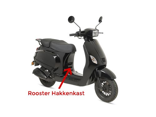 Hakkenkast Rooster Glans Zwart AGM VX50/VX50S
