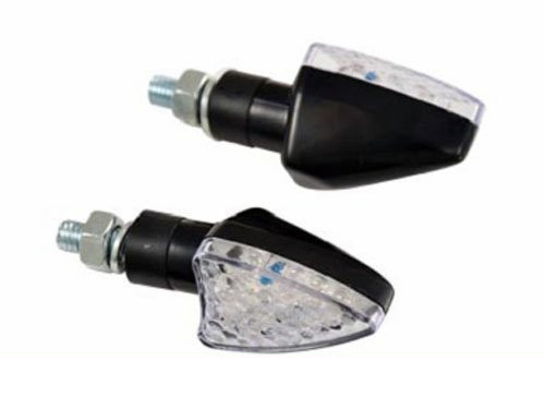 Knipperlicht Set Driehoek 12 Leds Zwart/Transparant Universeel