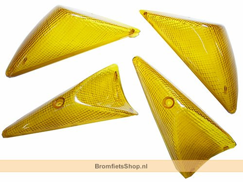 Glas Set Knipperlicht Smoke Oranje Peugeot Speedfight