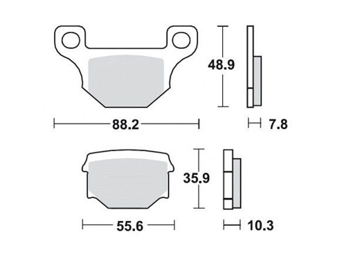 TRW Lucas Remblok Set Type MCB765