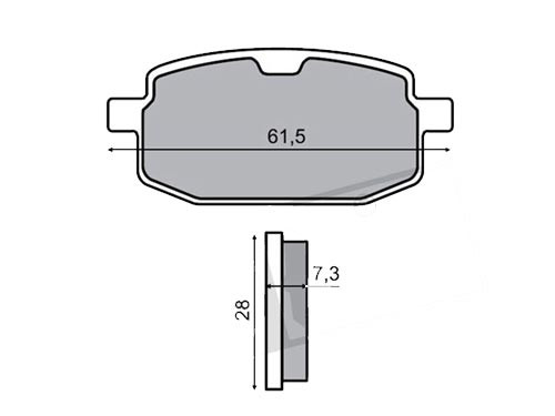 Remblok Set o.a. Peugeot V-Clic
