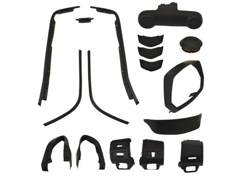 Styling Set 8-Delig Mat Zwart Vespa Sprint 2018