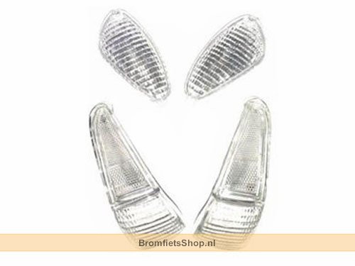 Glas Set Knipperlicht Blank Gilera Runner